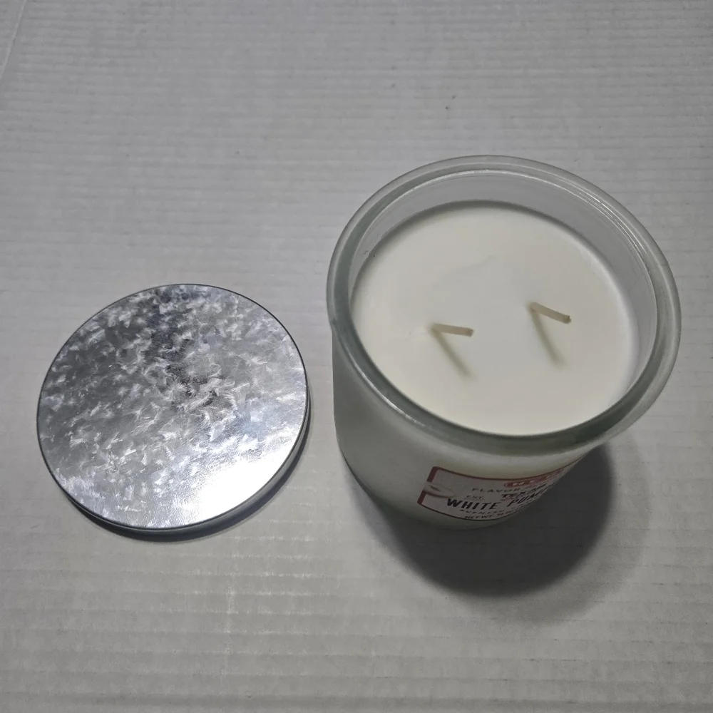 HEB Texas Roots WHITE PUMPKIN Candle 2 Wick Candle NEW